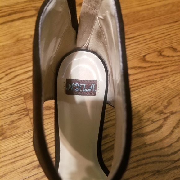 black wedge sandals - Picture 5 of 8